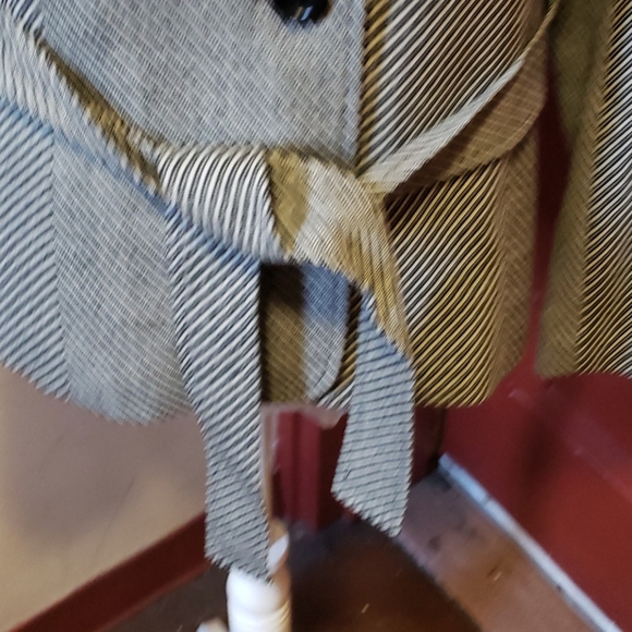 Talbots Ladies Black/Gray Stripe Jacket Size 12 - Picture 2 of 16